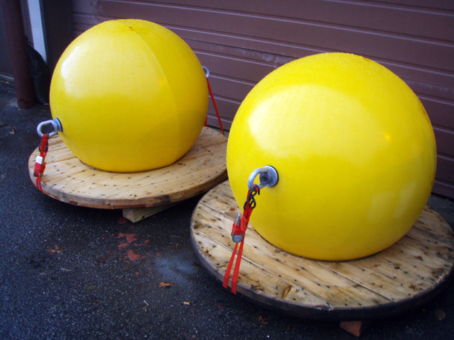 Syntactic ADCP Buoys, Ellipsoid Low Drag Buoys, Plastic Subsurface