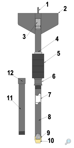 Gravity sediment corer