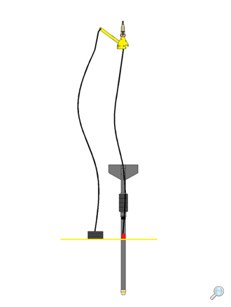 Corer penetrating seabed