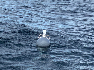 GHOST antenna buoy transmitting to satellite