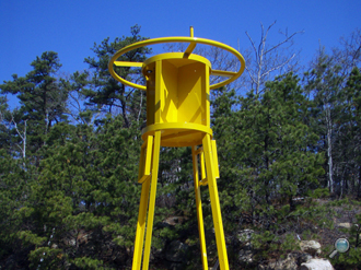 Surface buoy integral radar reflector